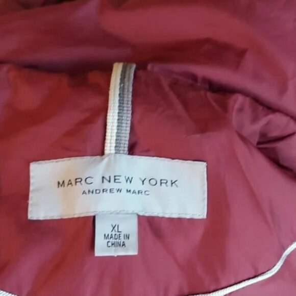 MARC NEW YORK Andrew Marc  maroon/dark red woman's coat. SizeXL Warm, rainproof - Picture 8 of 9